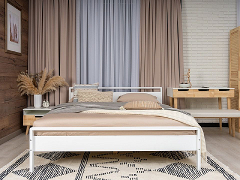 Кровать в скандинавском стиле Alma - Кровать из массива в минималистичном исполнении