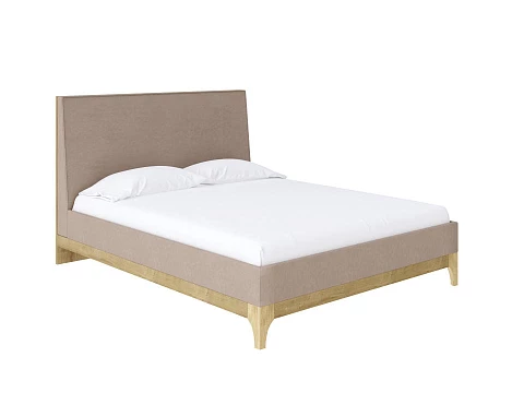Кровать в стиле минимализм Odda - Мягкая кровать из ЛДСП в скандинавском стиле